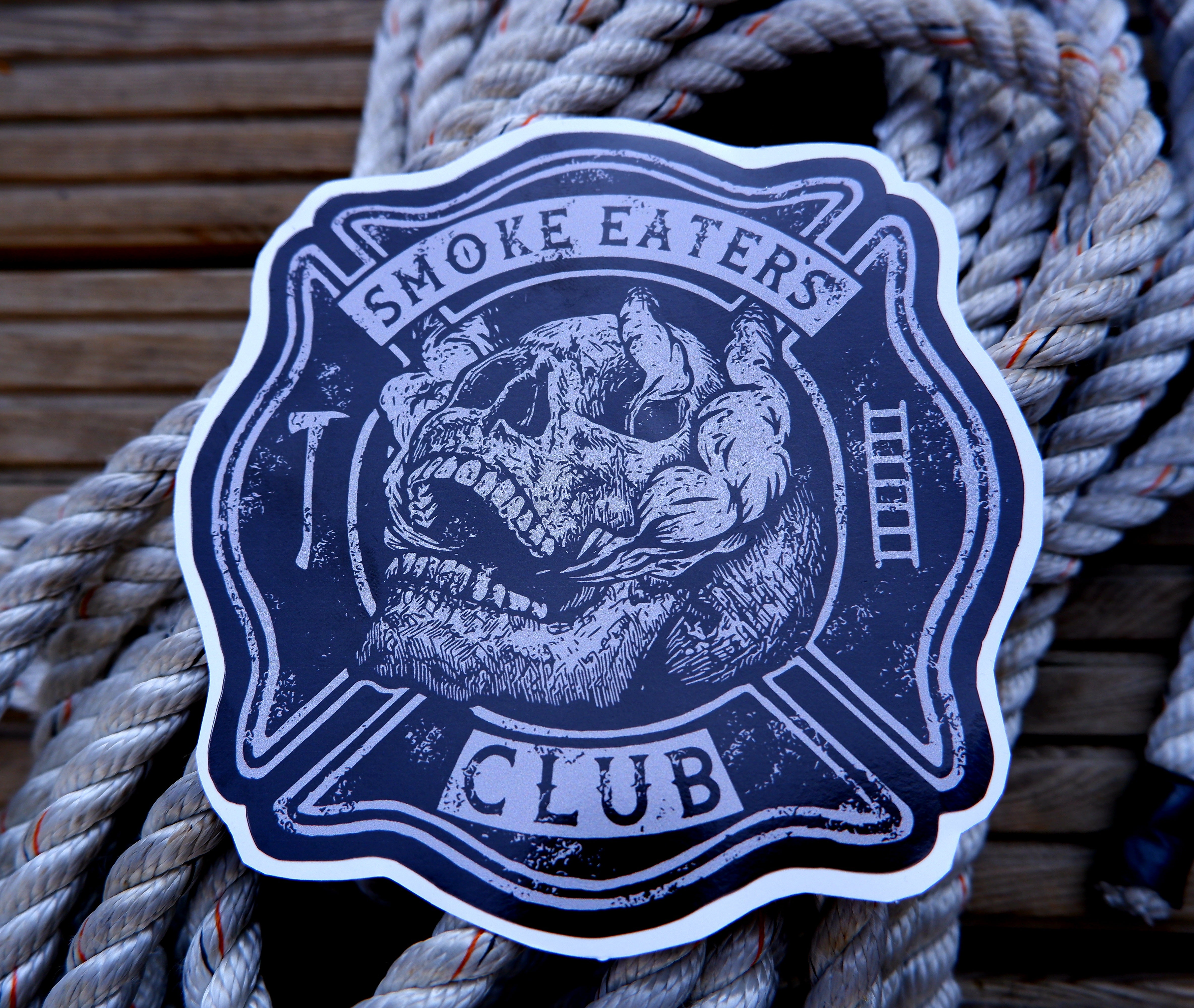 Smoke Eater's Club Sticker