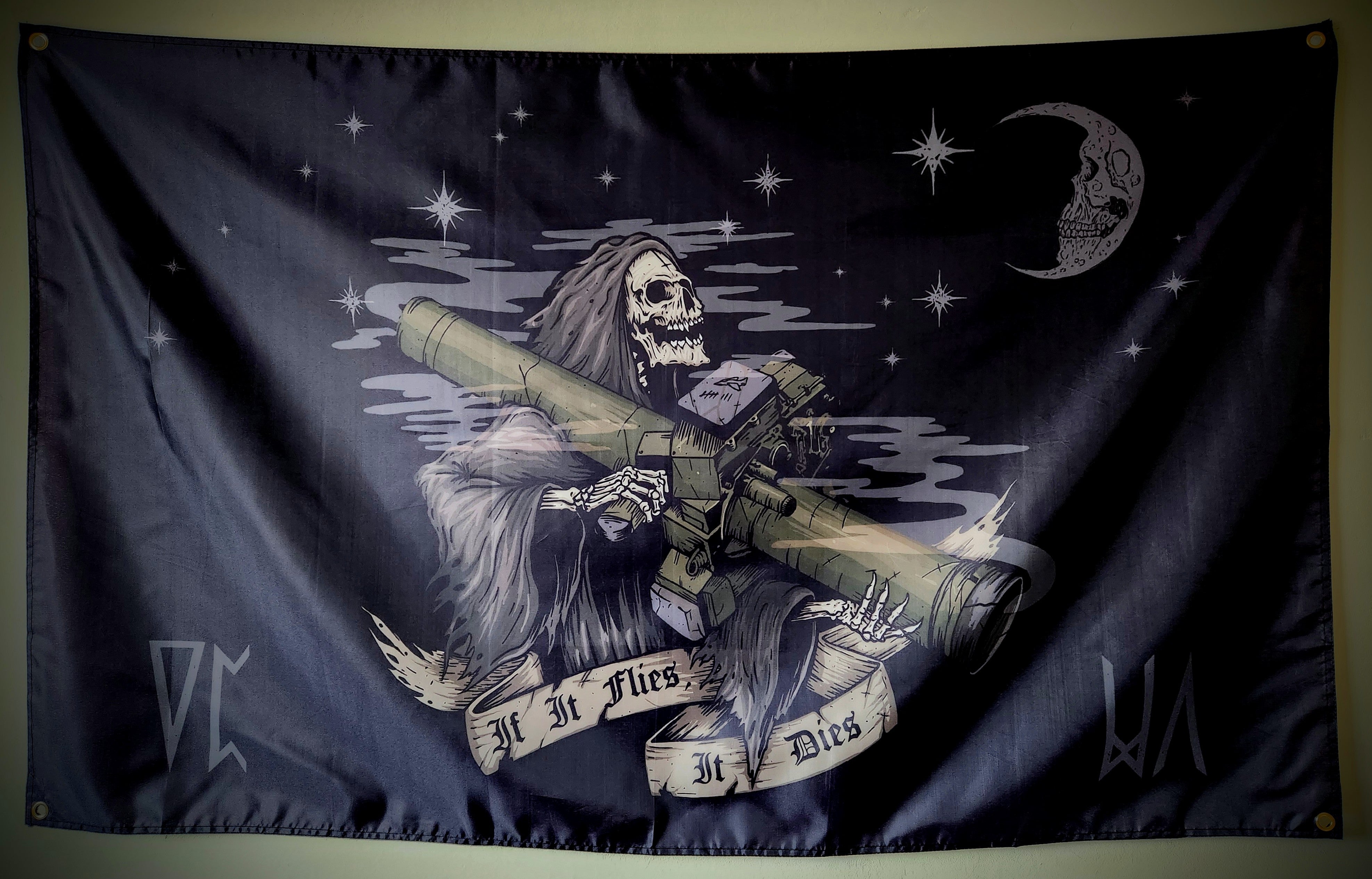 Soul Ripper Flag HVM Reaper Flag – Valhalla Company